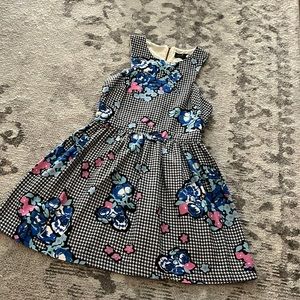 Floral and Houndstooth Topshop Dress